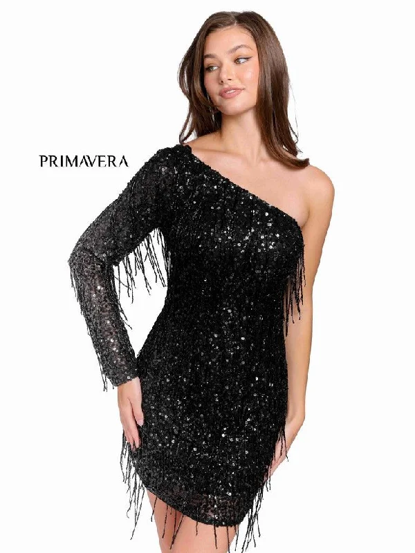 Primavera Couture Beaded Short Prom Dress 3858