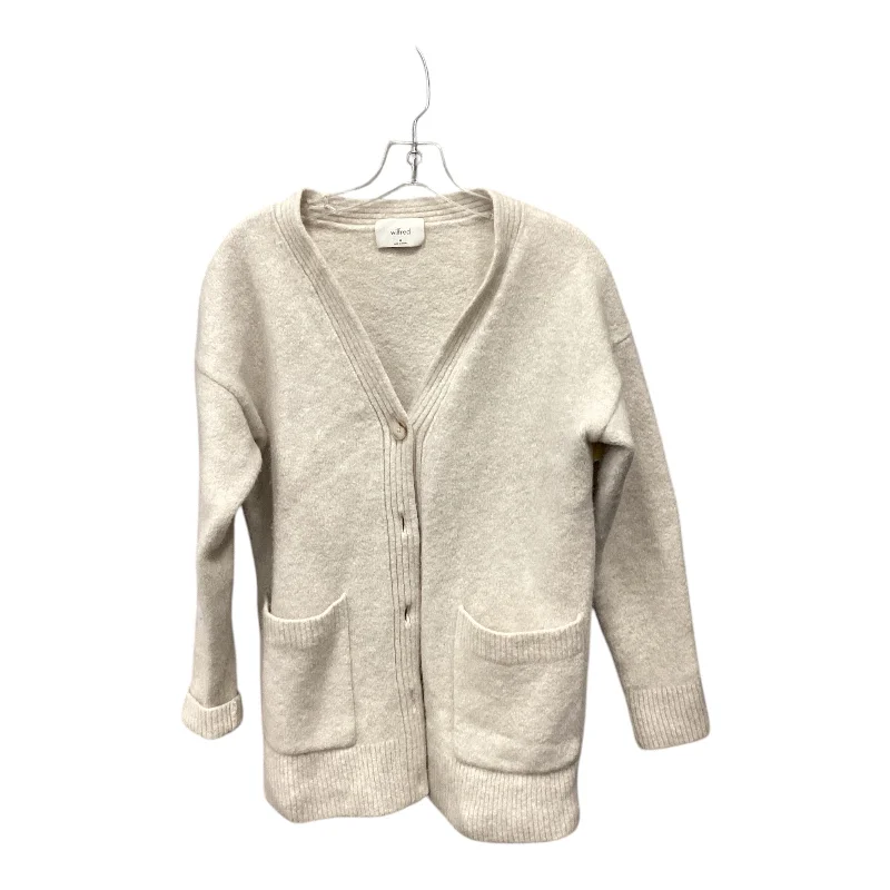 Sweater Cardigan By Wilfred In Cream, Size: M