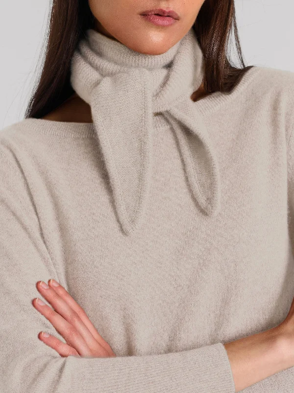 Cashmere mini scarf "Alfie" - Cream