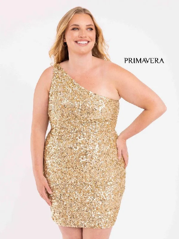 Primavera Couture Short Sequins Plus Size Dress 3883