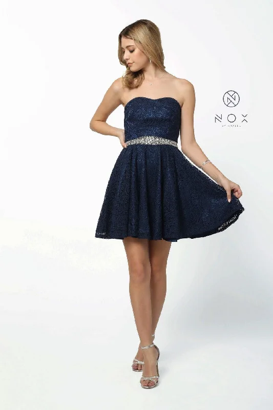 Short Strapless Formal Homecoming Dress Sale