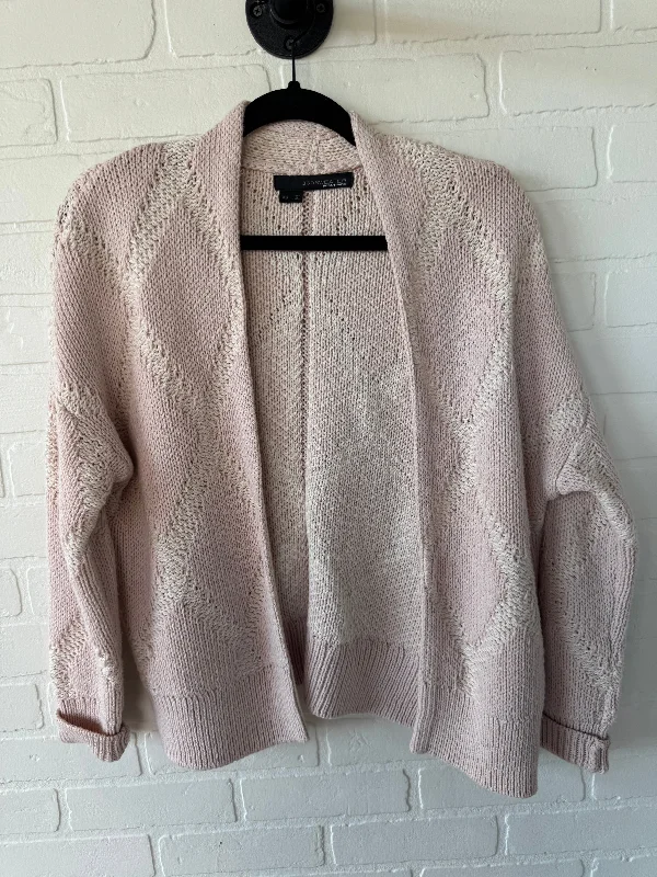 Sweater Cardigan By 360SWEATER In Pink, Size: Xs