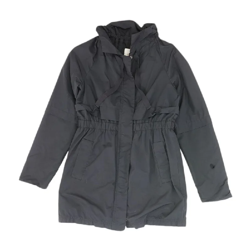 Black Solid Rain Jacket