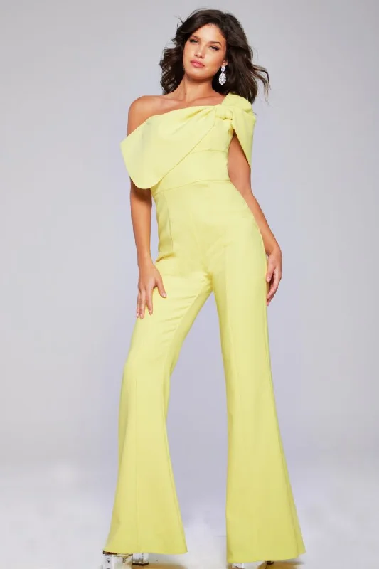 Jovani 39961 Long Bow Formal Jumpsuit