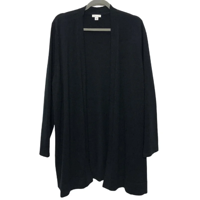 Sweater Cardigan Cashmere By J. Jill In Black, Size: Xl