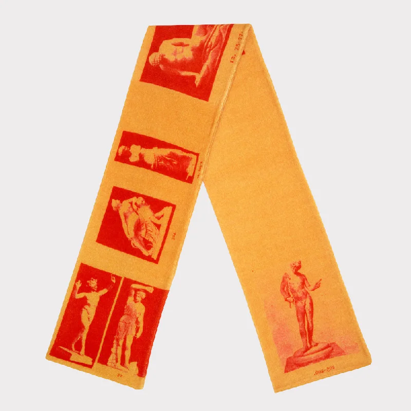 The Narcissus Scarf | Orange & Red