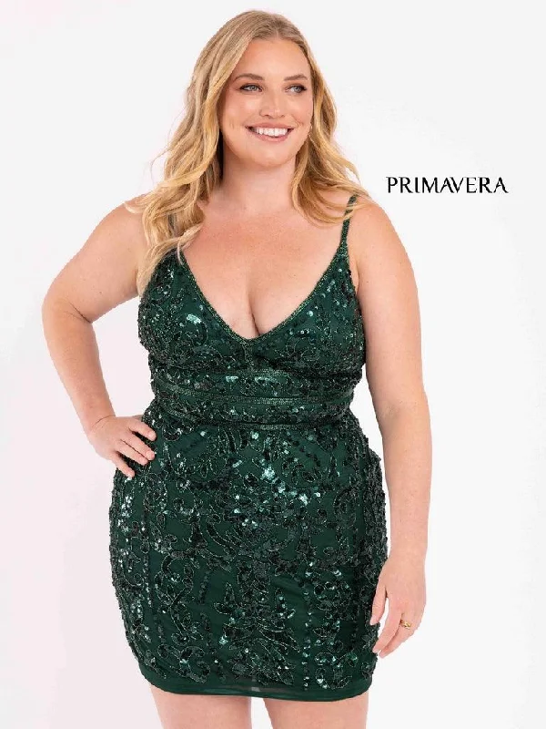 Primavera Couture Short Fitted Plus Size Dress 3882