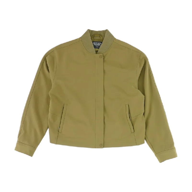 Olive Solid Bomber Jacket