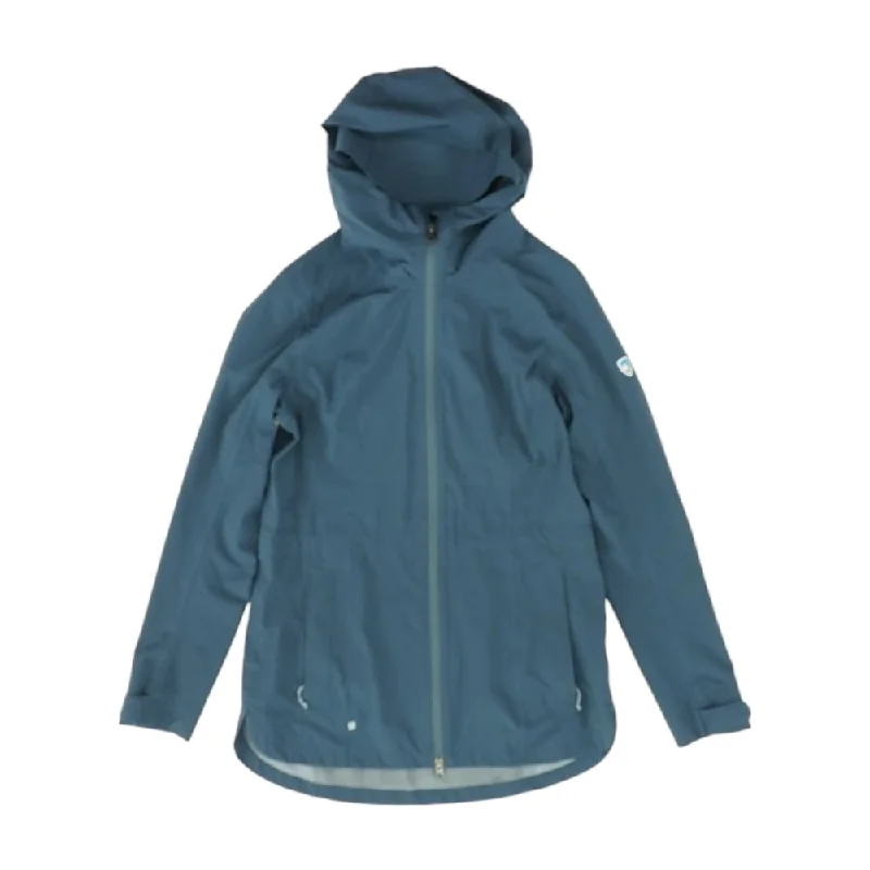 Blue Solid Rain Jacket