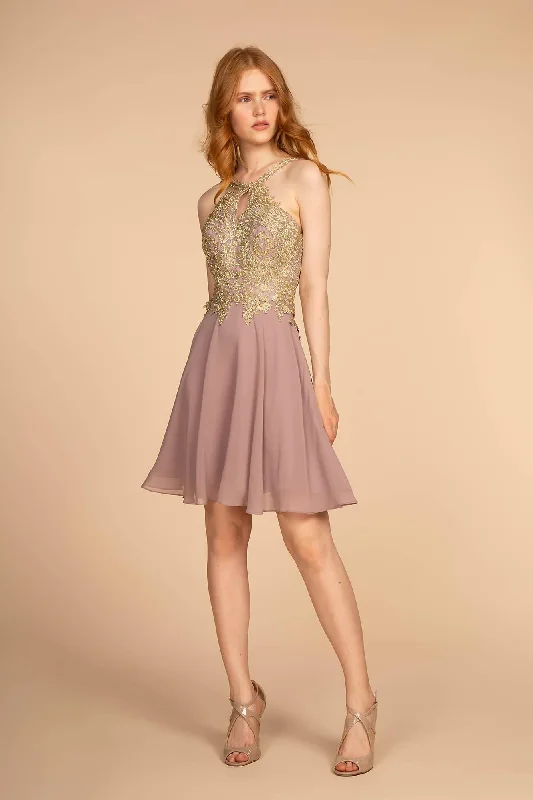 Halter Short Prom Dress Homecoming Sale