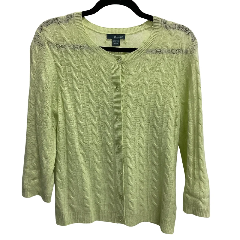 Cardigan By Clothes Mentor In Green, Size: L