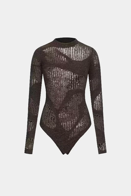 Cut Out Long Sleeve Bodysuit