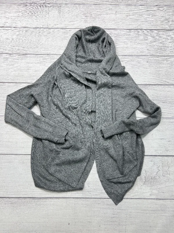 Sweater Cardigan By Lululemon In Grey, Size: Osfm