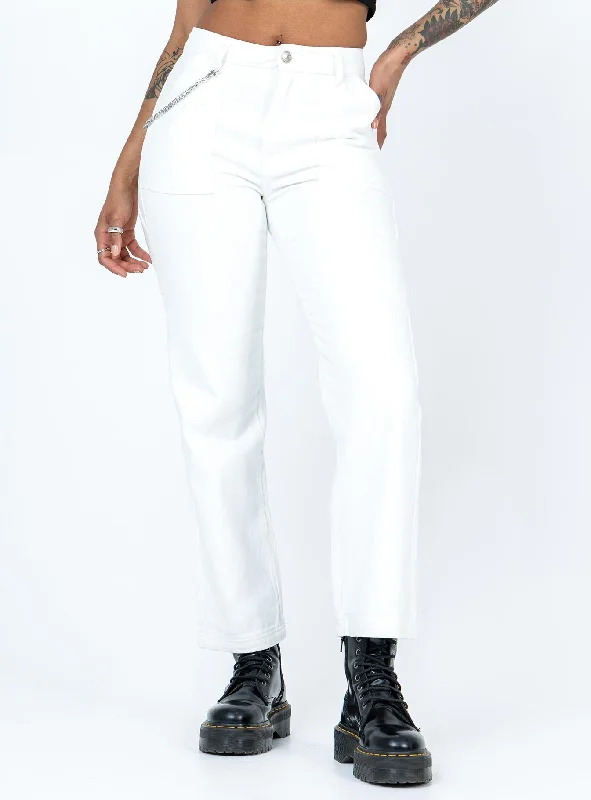 Julia Carpenter Denim Jeans White