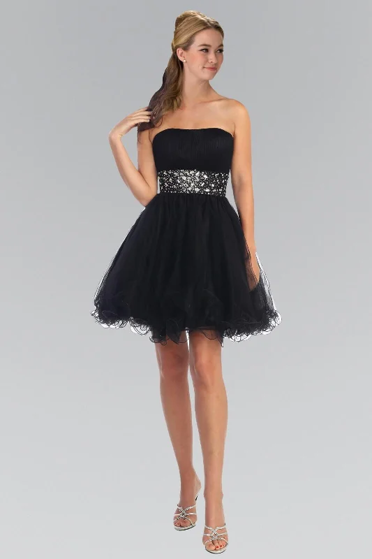 Strapless Sweetheart Prom Short Dress