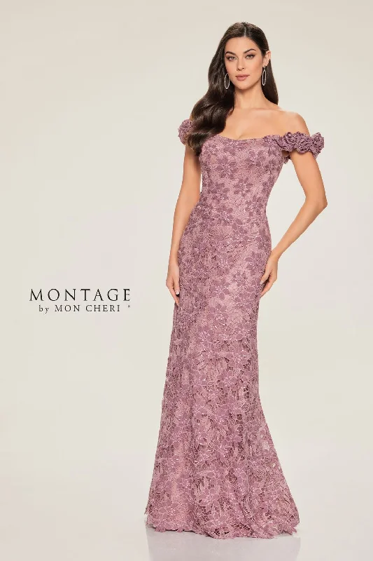 Montage M854 A Line Sequin Long Formal Dress