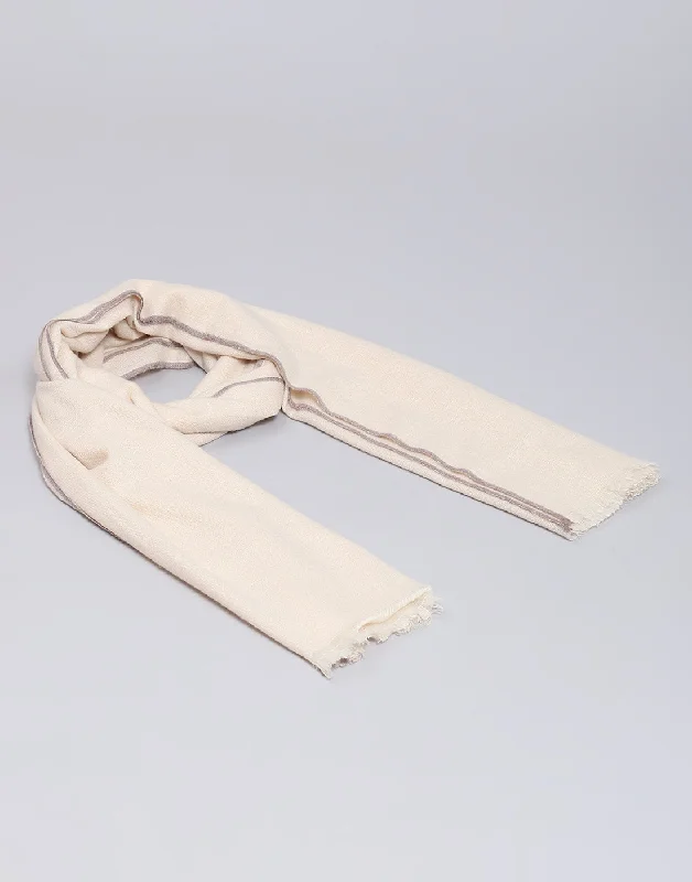 Women Beige Solid Stole