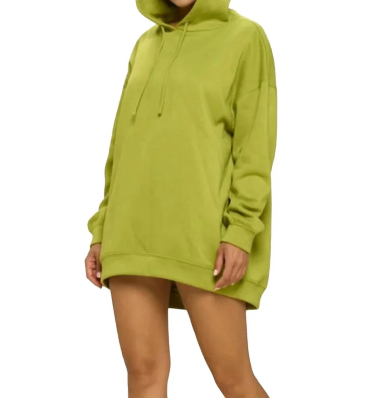 Oversized Hoodie In Lime