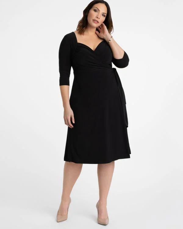 Kiyonna Short Formal Wrap Dress