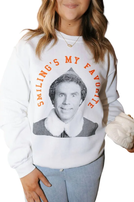 Elf Sweatshirt In White