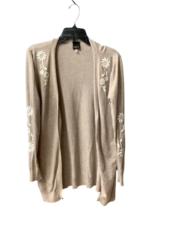 Cardigan By Clothes Mentor In Beige, Size: M