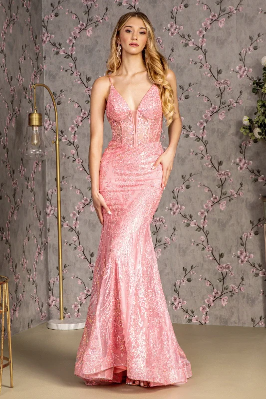 Long Fitted Formal Mermaid Prom Gown