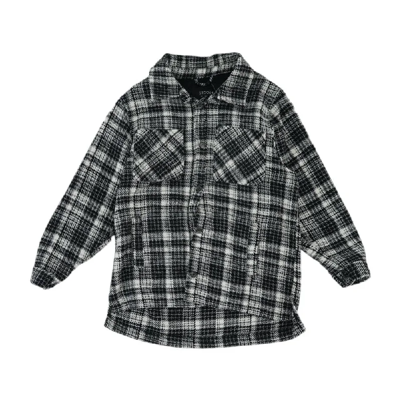 Black Plaid Lightweight Jacket