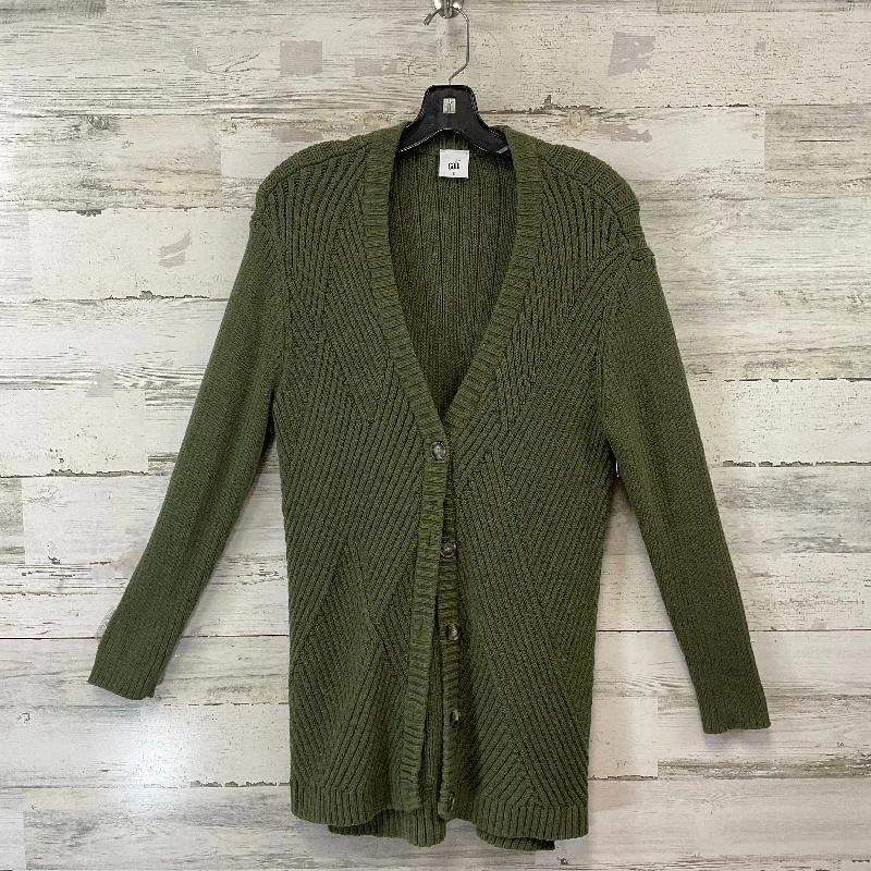 Sweater Cardigan By Cabi In Green, Size: S