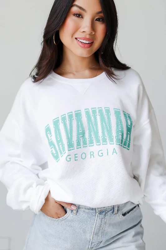 White Savannah Georgia Sweatshirt