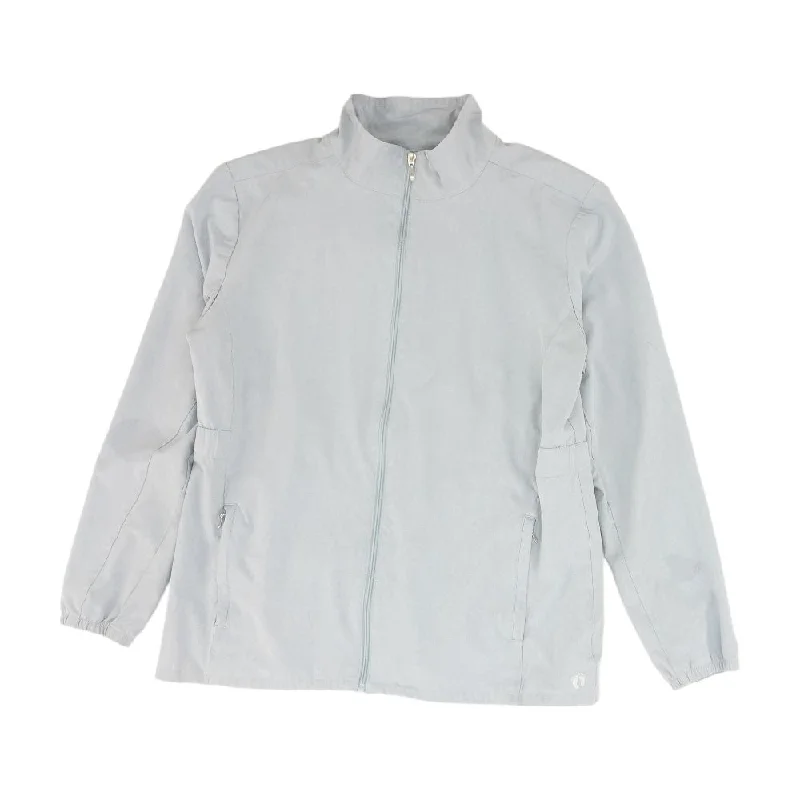 Gray Solid Lightweight Jacket