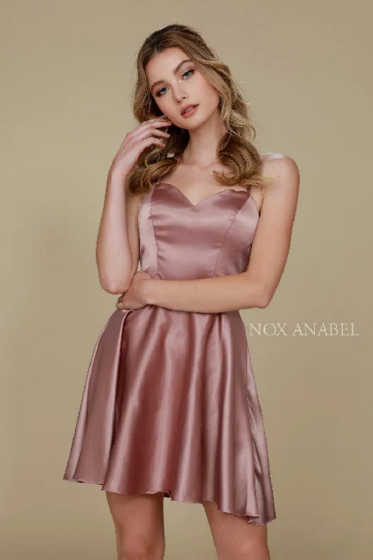 Short Satin homecoming Dress Sale