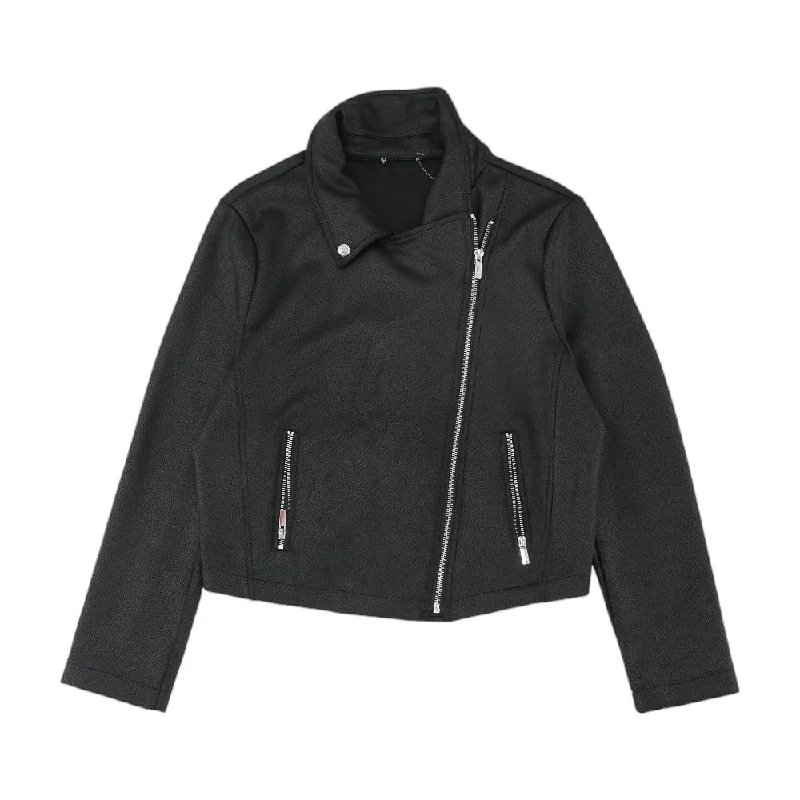 Black Solid Lightweight Jacket