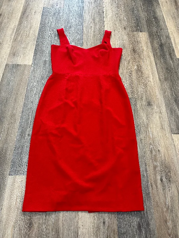 Red Dress Designer Dress The Population, Size Large