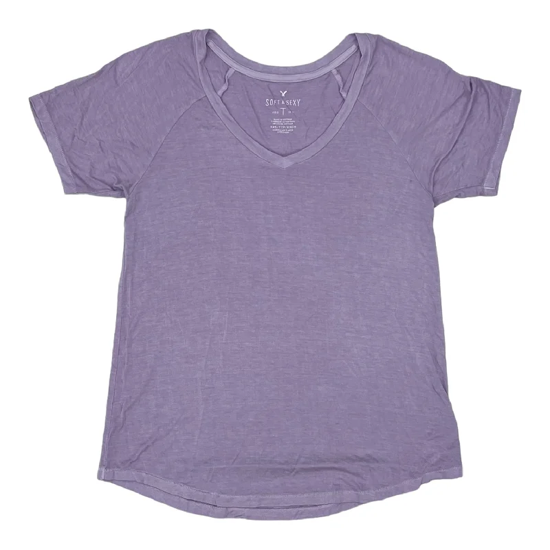 PURPLE AMERICAN EAGLE TOP SS, Size XXS