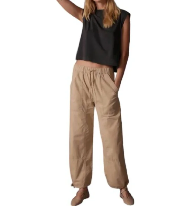 Easy Cargo Pants In Stone