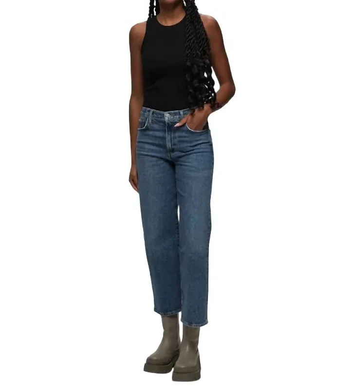 Harper Crop Jeans In Moor