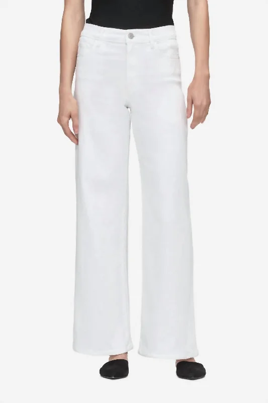 Le Slim Palazzo Jean In White