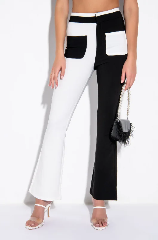 LONG LINES COLORBLOCK FLARED TROUSER