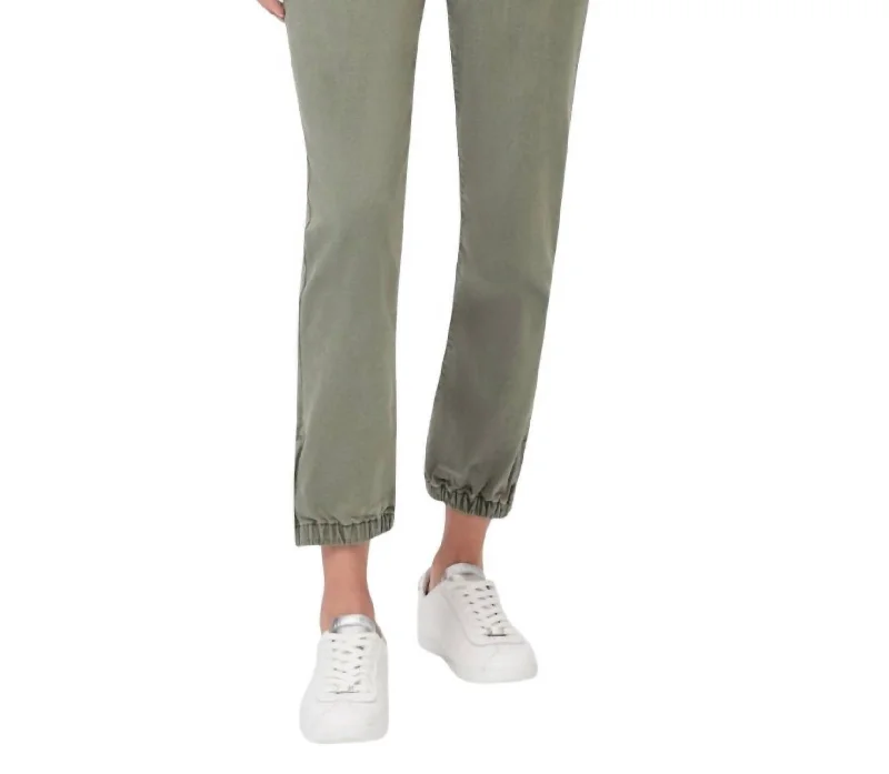 Mayslie Jogger In Vintage Ivy Green