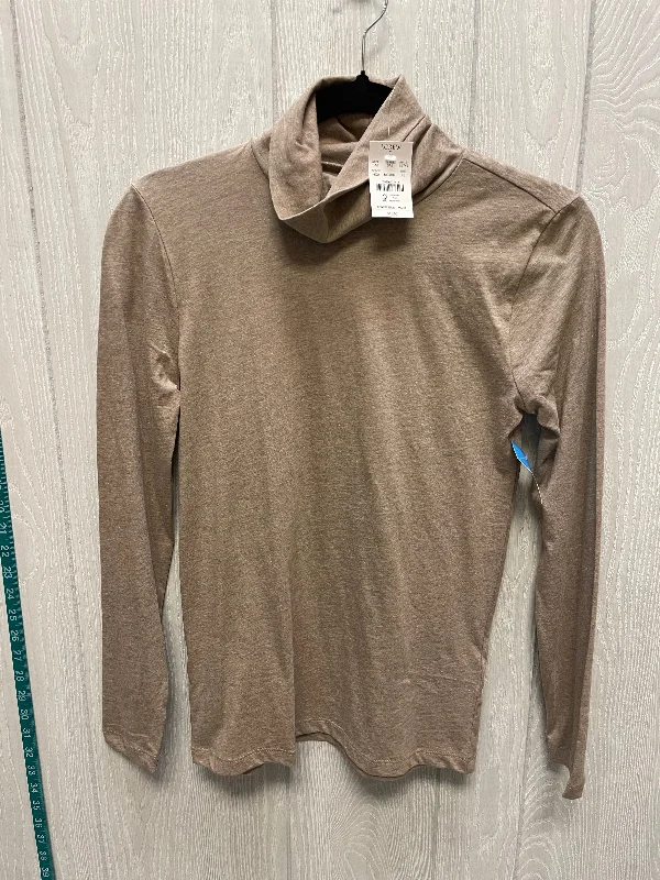 Top Long Sleeve Basic By J. Crew In Brown, Size: Xs