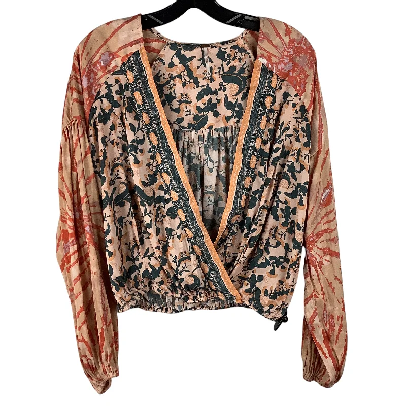 Top Long Sleeve By Free People In Multi-colored, Size: M