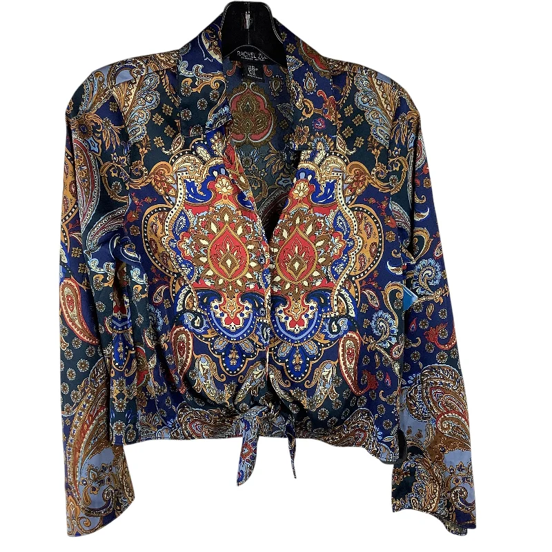 Top Long Sleeve By Rachel Zoe In Paisley Print, Size: Xs